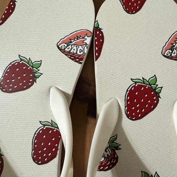 🍓Coach Zayn Flip Flop With Fruit Print 10 - Picture 7 of 8